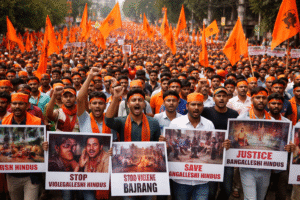 VHP–बजरंग दल का राष्ट्रव्यापी प्रदर्शन