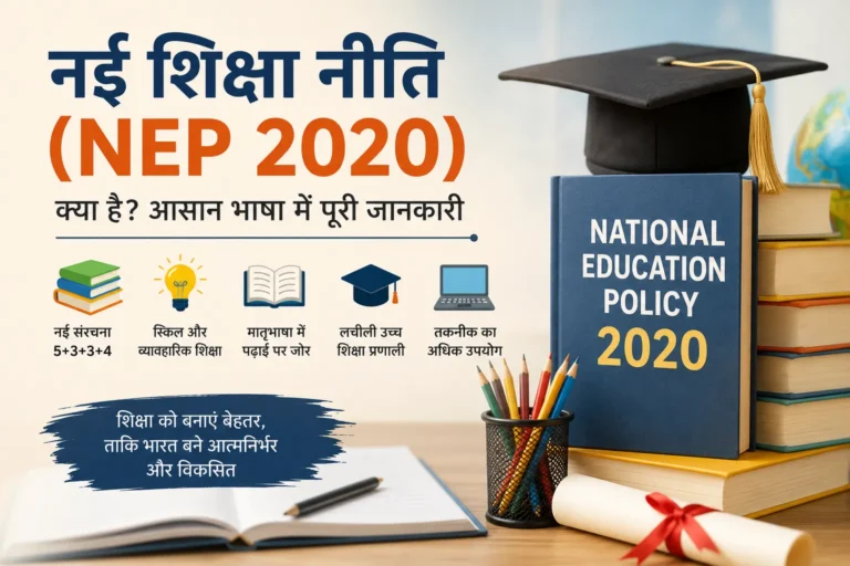नई शिक्षा नीति (NEP 2020) क्या है? | आसान भाषा में पूरी जानकारी